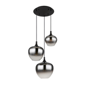 Globo 15548-3H - Lestenec na vrvici MAXY 3xE27/40W/230V črna