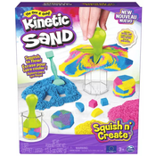 Set za igru Spin Master - Kinetic Sand, Kineticki pijesak Squish N Create