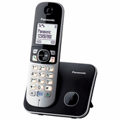 Panasonic Telefon bežični, DECT, 1,8 LCD zaslon, spikerfon - KX-TG6811FXB