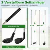 Northix Komplet za golf z nastavljivimi palicami, 24 žogic