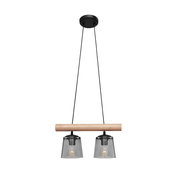 Luster na sajli WOODSTOCK 2xE27/60W/230V