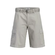 JACK & JONES Kargo hlače JPSTCOLE HUDSON  svetlo siva
