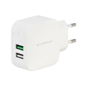 VIVANCO 3.4A REISELADER 2XUSB, weiß 37563 3.4A REISELADER 2XUSB, weiß