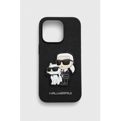 Etui za telefon Karl Lagerfeld iPhone 14 Pro 6.1 črna barva