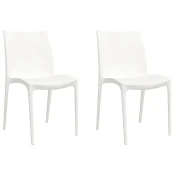 Vidaxl Vrtni stol 2 kosa 50x46x80 cm polipropilen