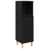 Ormaric za kupaonicu s policom Crni hrast 30 x 30 x 100 cm