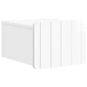 vidaXL vidaXL Stenski nočni omarici Bela visok sijaj 33 x 34,5 x 24 cm, (5000209632)