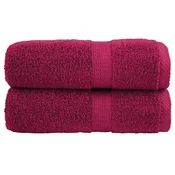 Premium rucnici za pranje SOLUND 2 kom. bordo 30x30 cm 600 g/m2