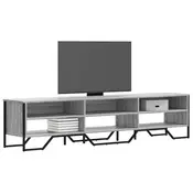 TV ormaric siva boja hrasta 180x34x41 cm konstruirano drvo