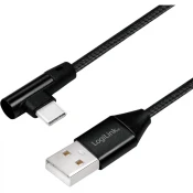 USB 2.0 Type C transformator Crno 30cm CU0137