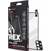 Kaljeno steklo za celoten zaslon + Steklo za kamero za Samsung Galaxy A33, Sturdo Rex - Črna