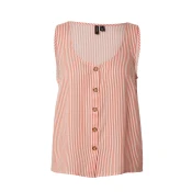 VERO MODA Bluza VMBUMPY svetlo rdeča/bela
