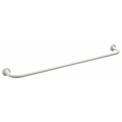 Obešalnik za brisače/Oprijemalni drog/držalo 80cm, kovinski/bel - Bela - 800.00 - 24 - Jeklo - Vijaki - Okrogla - Aqualine - WHITE LINE - 800 mm - Obešalnik za brisače
