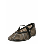 STEVE MADDEN Odprte balerinke Rejoice bež/črna/transparentna