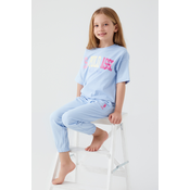 U.S. POLO ASSN. Pidžama za devojcice US1418-G plava