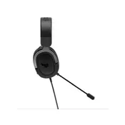 Asus TUF H3 igraće naglavne slušalice sa mikrofonom 3,5 mm priključak sa vrpcom preko ušiju crna, srebrna