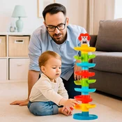 [paket][1] Tobogan z žogo in piramido 60 cm Z648