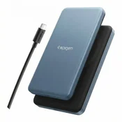 Spigen SPIGEN ESSENTIAL MAGSAFE POWER BANK ZA TELEFONE 5000MAH 22,5W QI2 TEMNOMODRITA