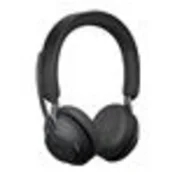 JABRA Evolve2 65 MS Stereo Headset on-ear Bluetooth wireless USB-A noise isolating black Certified for Microsoft Teams