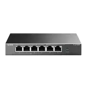 TP-LINK TP-Link Desktop switch 6 ports 10/100, 4/6 ports with PoE (TL-SF1006P)