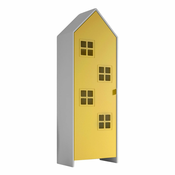Rumena/bela otroška garderobna omara iz masivnega bora 37x172 cm Casami Bruges – Vipack