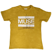 Muse Origin of Symmetry (Wash Collection) Orange Yellow Mineral Wash XL Majica