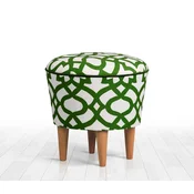 Atelier del Sofa Tabure 42cm Zeleno-Belo