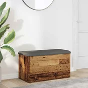 vidaXL klop za shranjevanje starega lesa 82x42x45 cm inženirski les