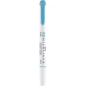 Označevalec, 1,0/3,5 mm, dvostranski, ZEBRA Mildliner Warm, dimljeno moder