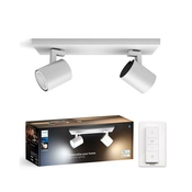 Philips - LED prigušiva reflektorsko svetlo Hue RUNNER 2xGU10/4,2W/230V + daljinski upravljac belo