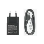 Samsung hišni polnilec Fast Charge EP-T1510XBE 15W PD + kabel EP-DA705BBE TYPE C črn - original - Bulk