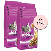 WHISKAS s tuno 2x14 kg