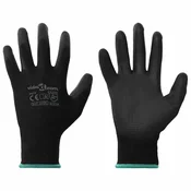 Rukavice za rad 12 pcs Crna 11 / XXL Poliester