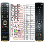 General TOSHIBA CT-8023 - compatible General-branded remote control