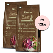 Fitmin Purity Senior & Light Rice Venison & Lamb 2x12 kg