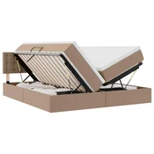 Krevet s prostorom za pohranu s LED-om Kapucino 180 x 200 cm