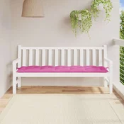 Jastuk za vrtnu klupu ružicasti 180 x 50 x 7 cm tkanina Oxford