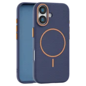 Leather Grip MagSafe maska za iPhone 17 - Plava