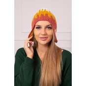 Kesi Womens cap Nikol K405 white+mustard+red