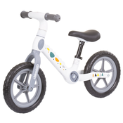 Dječji bicikl za ravnotežu Chipolino - Dino, bijeli i sivi