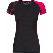 Rock Experience Makani 2.0 SS Woman majica Caviar/Cherries Jubilee XL Termo spodnje perilo