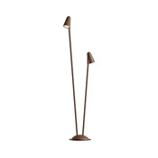Redo 90712 - LED spoljna lampa NIVALIS 2xLED/6,9W/230V 110 cm IP65 braon