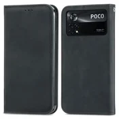 Črna Elegantna Flip torbica (Xiaomi Poco X4 Pro 5G)