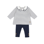 Chicco Komplet mornarska/bela