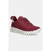 Superge iz nubuka Ecco Gruuv Sneaker Lea rdeča barva, 218203-61338