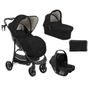 KikkaBoo Kolica Selina premium 3in1 set sa I-SIZE autosedištem i tvrdom korpom Black (KKB11256)