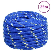 Greatstore Vrv za čoln moder 20 mm 25 m polipropilen