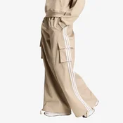 Hlače adidas Firebird Adilenium Twill 3S Cargo Khaki Three/ White S