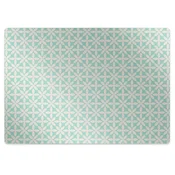 Decormat Podloga za stol White and blue pattern 120x90 cm 15 cm