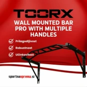 Toorx Wall Mounted Bar Pro With Multiple Handles – drog za dvige – za montažo na steno – 118 x 66 x 53 cm – PO NAROČILU 10-14 dni